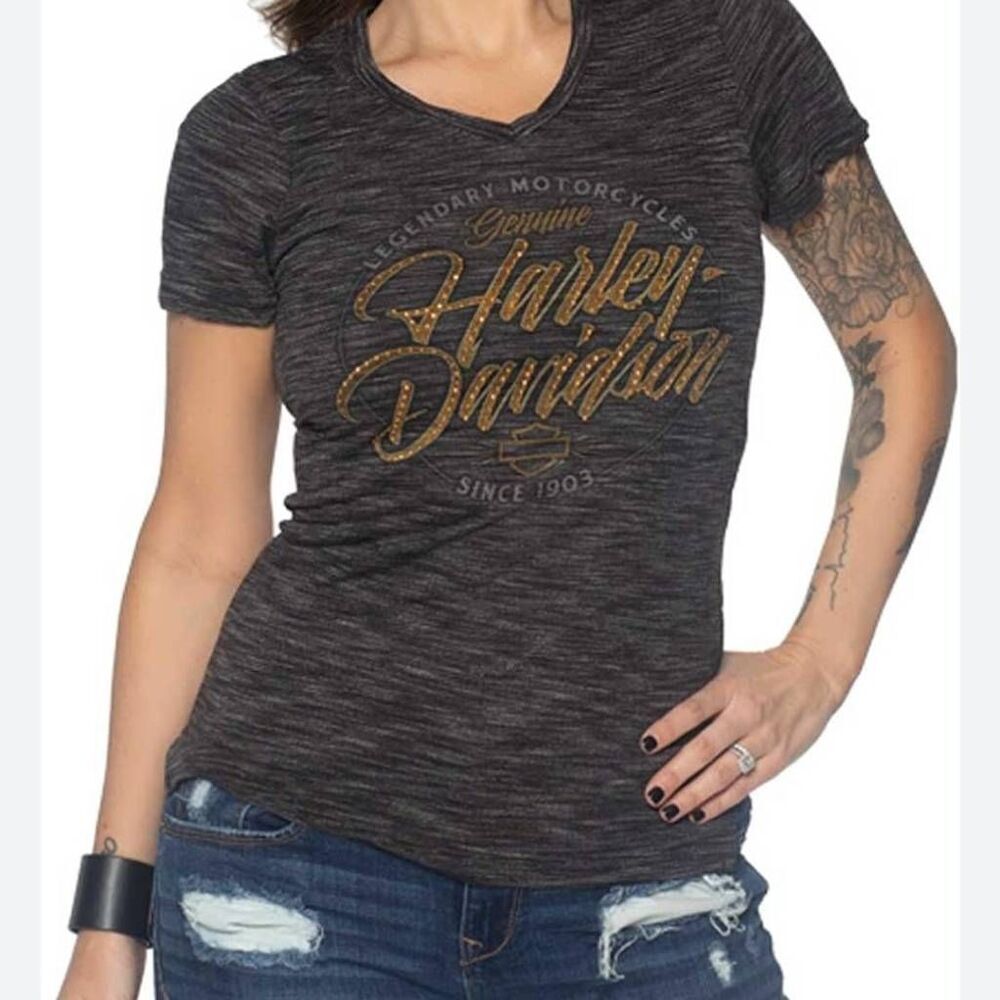 Harley-Davidson Salem Oregon Bling Logo Tee